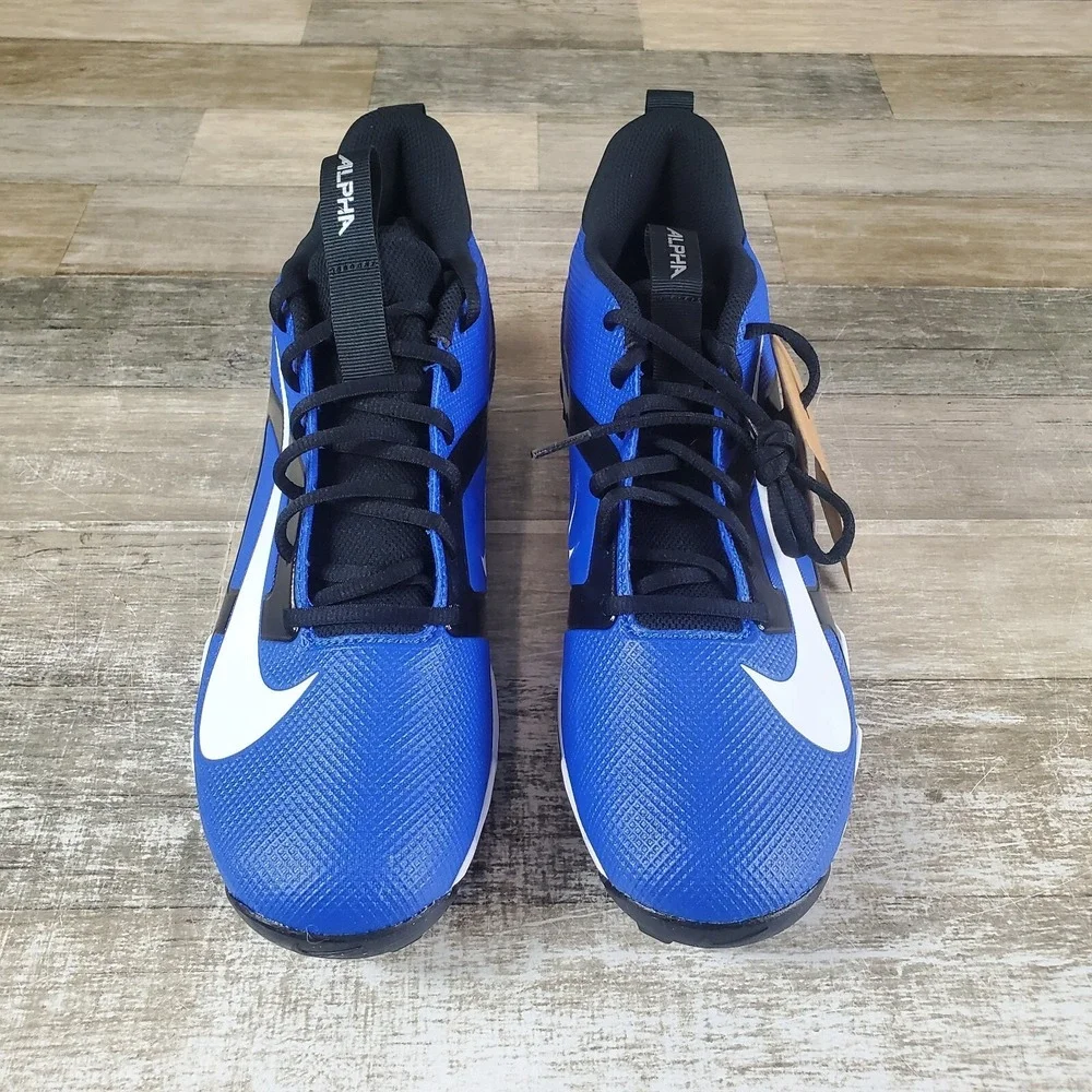 Nike Alpha Menace 4 Shark Football Cleats Mens Sz 10 Outdoor NWOB